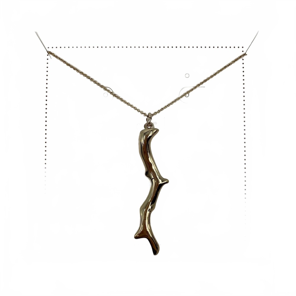 Stella & Dot Gold Coral Branch Pendant Necklace | OS Regular